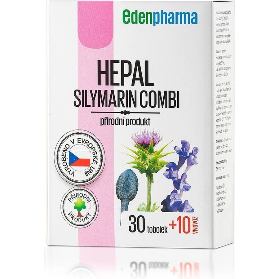 EDENPharma HEPAL 1×40 cps, food supplement