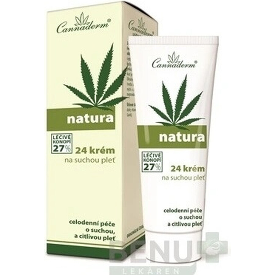 Cannaderm NATURA all day 24 cream 1×75 g for dry skin