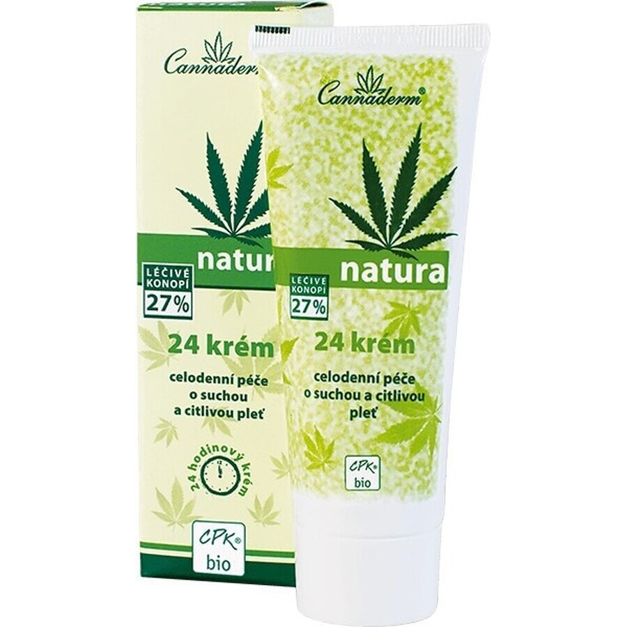 Cannaderm NATURA all day 24 cream 1×75 g for dry skin