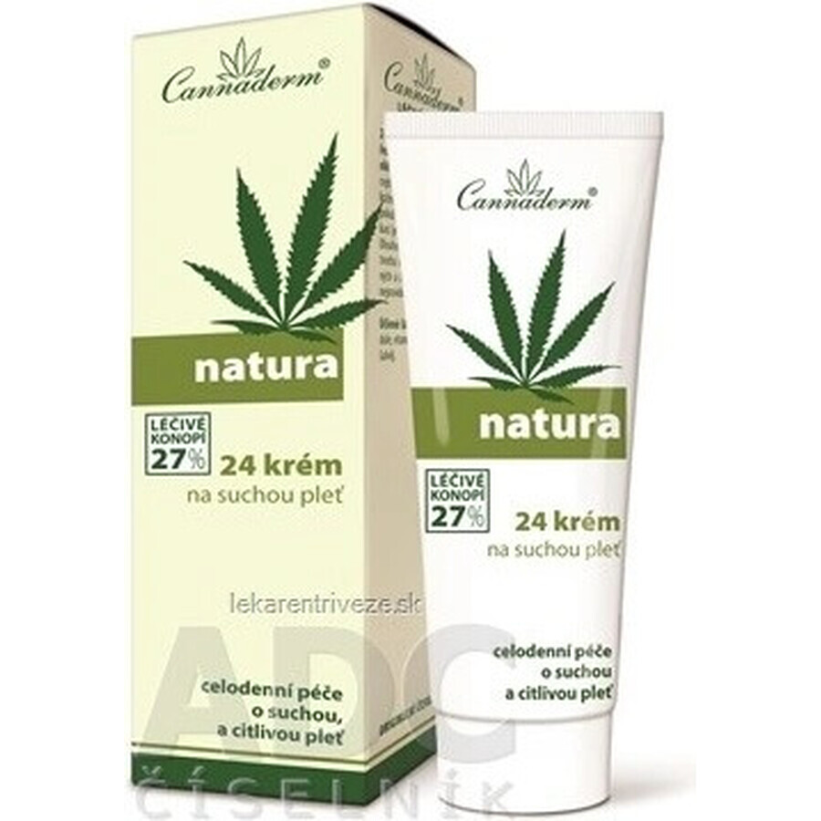 Cannaderm NATURA all day 24 cream 1×75 g for dry skin