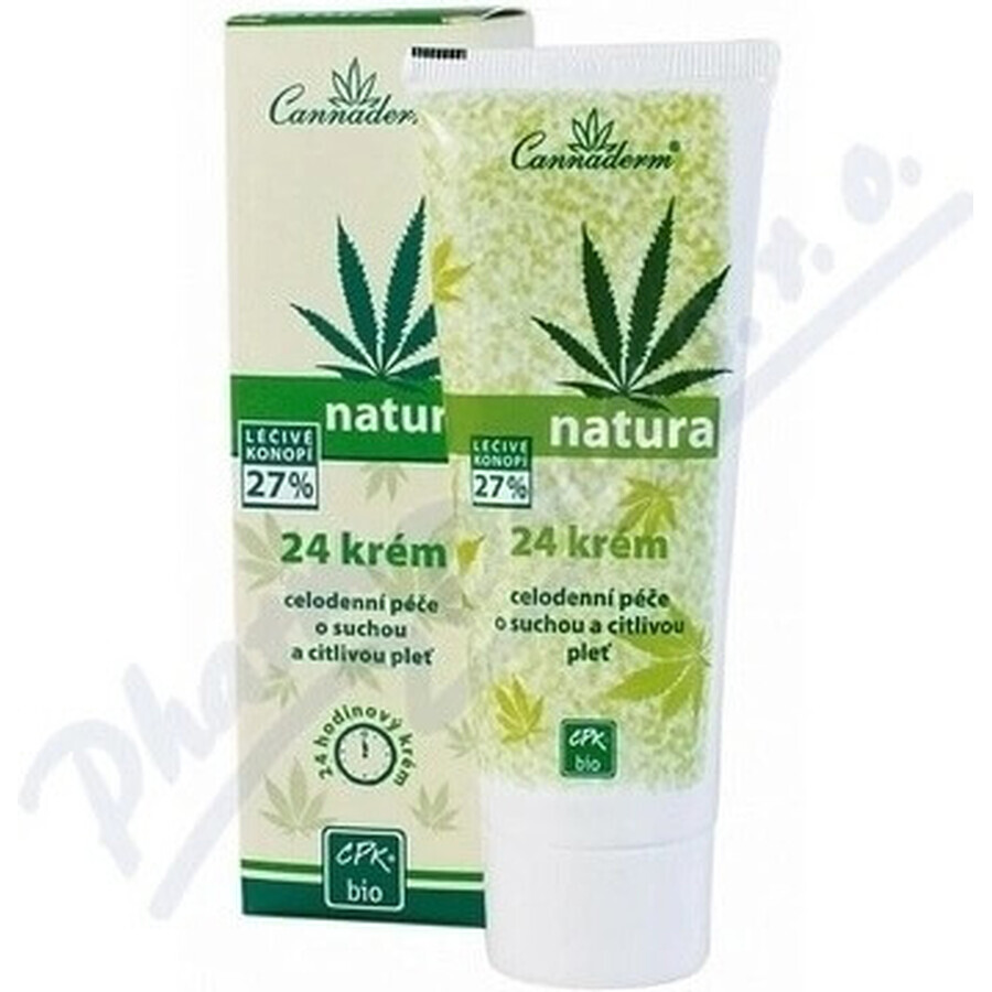 Cannaderm NATURA all day 24 cream 1×75 g for dry skin