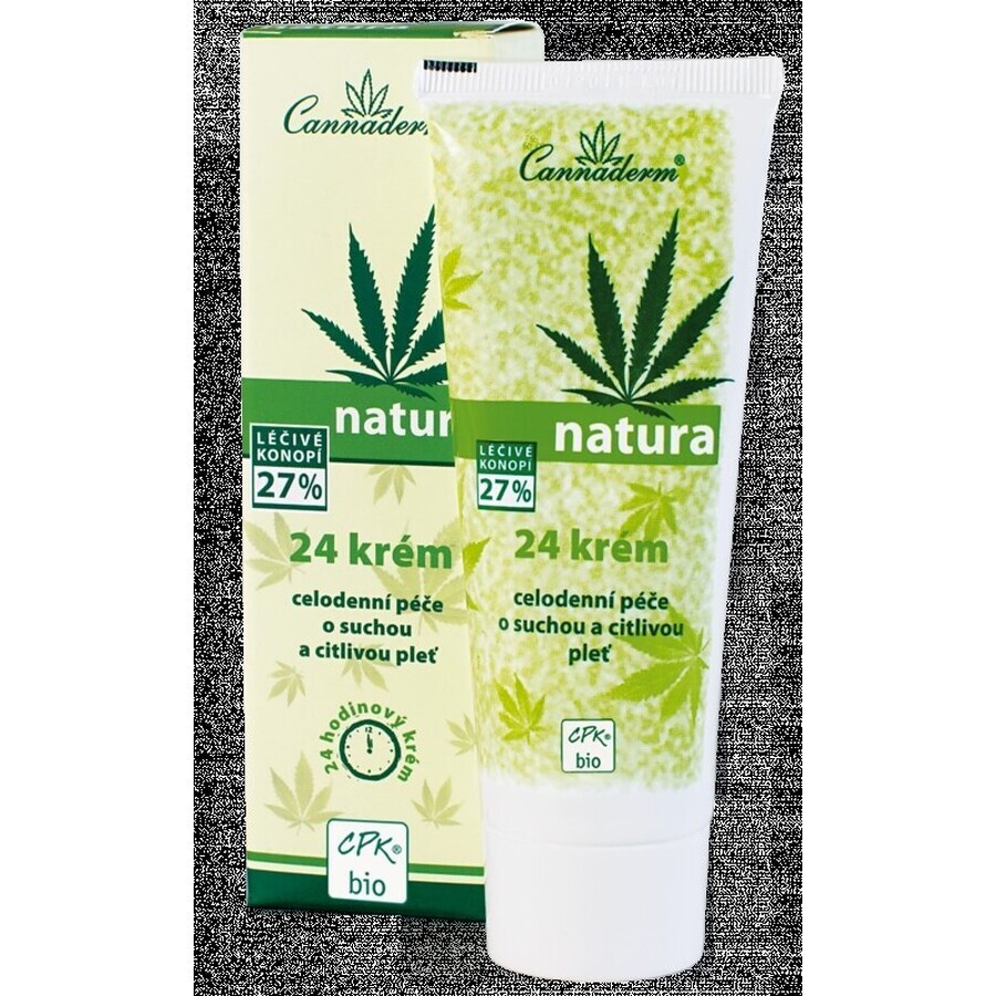 Cannaderm NATURA all day 24 cream 1×75 g for dry skin