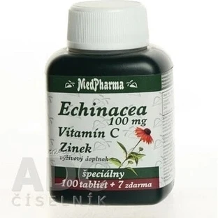 MedPharma ECHINACEA 100MG, VITAMINE C, ZINC 1×37 tbl, complément alimentaire