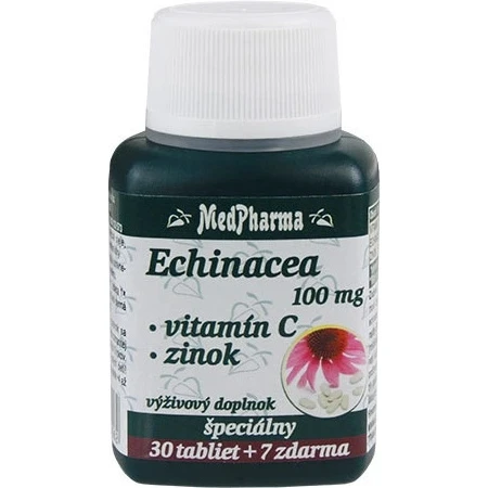 MedPharma ECHINACEA 100MG, VITAMINE C, ZINC 1×37 tbl, complément alimentaire