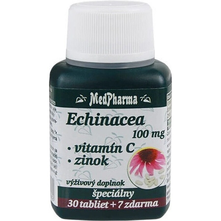 MedPharma ECHINACEA 100MG, VITAMIN C, ZINC 1×37 tbl, food supplement