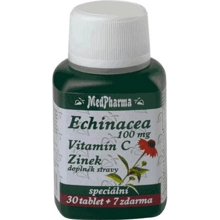 MedPharma ECHINACEA 100MG, VITAMINE C, ZINC 1×37 tbl, complément alimentaire