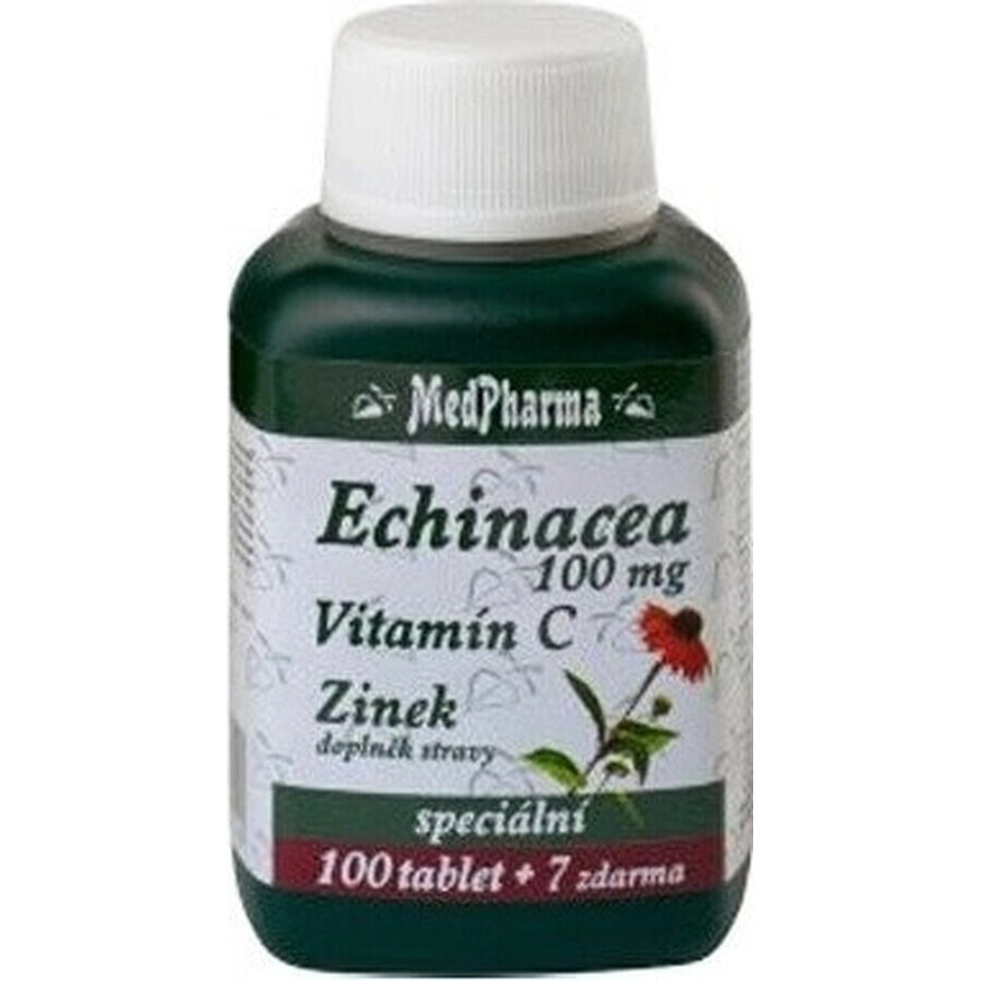MedPharma ECHINACEA 100MG, VITAMIN C, ZINC 1×37 tbl, food supplement