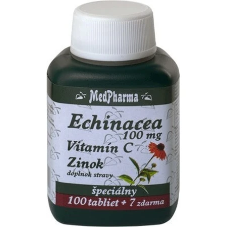 MedPharma ECHINACEA 100MG, VITAMINE C, ZINC 1×37 tbl, complément alimentaire
