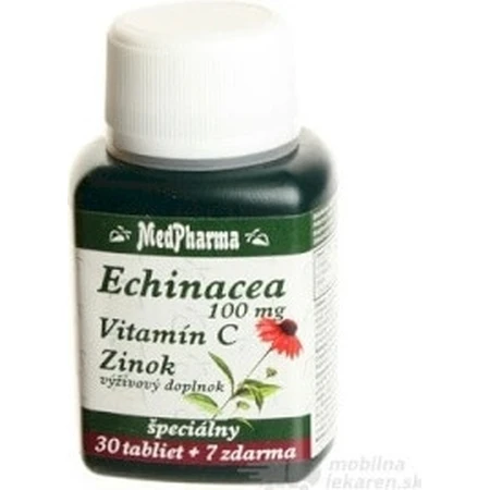 MedPharma ECHINACEA 100MG, VITAMINE C, ZINC 1×37 tbl, complément alimentaire