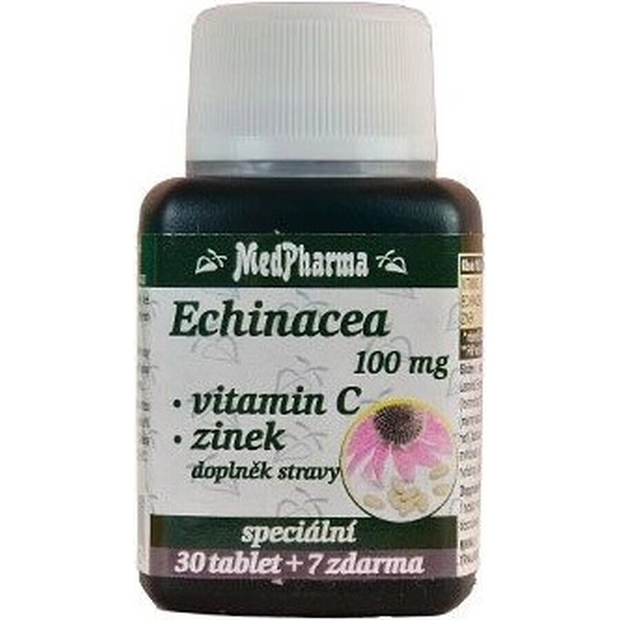 MedPharma ECHINACEA 100MG, VITAMIN C, ZINC 1×37 tbl, food supplement