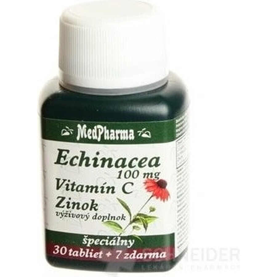 MedPharma ECHINACEA 100MG, VITAMIN C, ZINC 1×37 tbl, food supplement