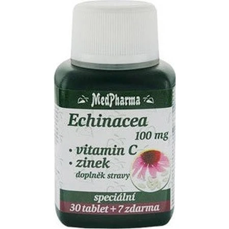 MedPharma ECHINACEA 100MG, VITAMINE C, ZINC 1×37 tbl, complément alimentaire
