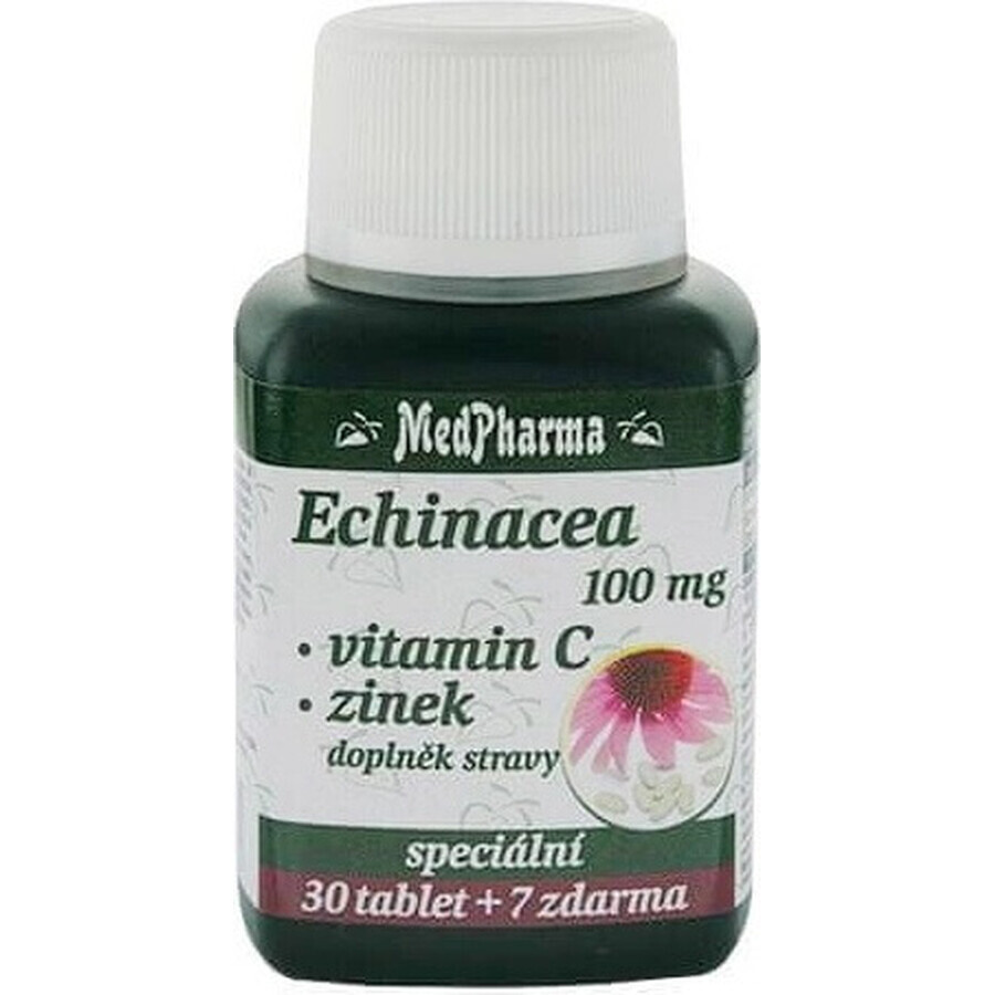 MedPharma ECHINACEA 100MG, VITAMIN C, ZINC 1×37 tbl, food supplement