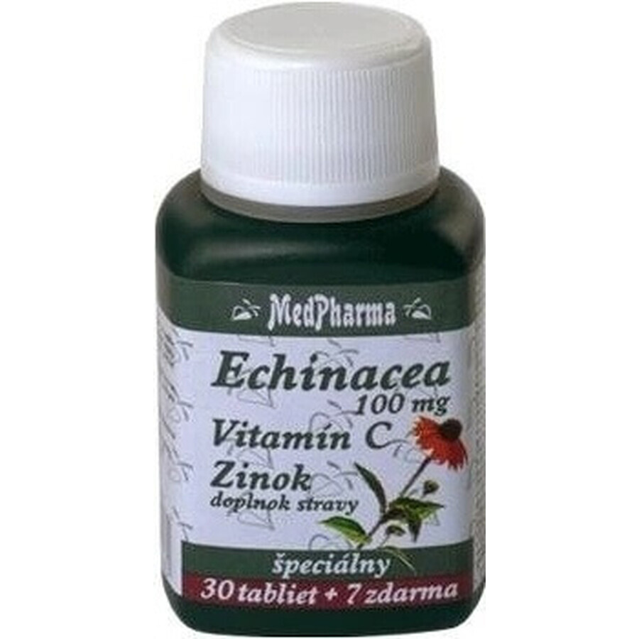 MedPharma ECHINACEA 100MG, VITAMIN C, ZINC 1×37 tbl, food supplement