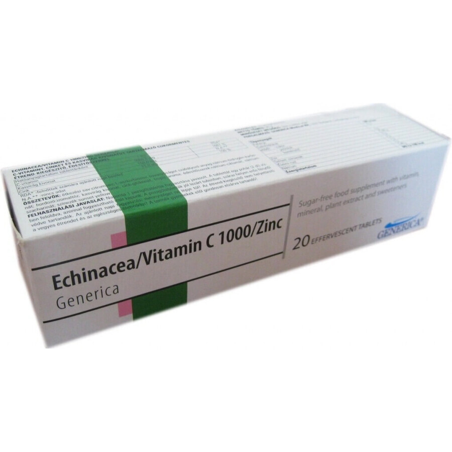 MedPharma ECHINACEA 100MG, VITAMIN C, ZINC 1×37 tbl, food supplement