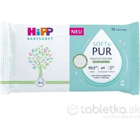 HiPP Babysanft Soft & Pure Reinigungstücher 10 Stück 1×10 Stück, Feuchttücher