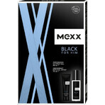 MEXX BLACK MAN deodorant 75ML + gel de duș 50ML 1×1pc, set de cosmetice pentru bărbați MEXX BLACK MAN deodorant 75ML + gel de duș 50ML 1×1pc, set de cosmetice pentru bărbați