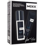 MEXX BLACK MAN deodorant 75ML + gel de duș 50ML 1×1pc, set de cosmetice pentru bărbați MEXX BLACK MAN deodorant 75ML + gel de duș 50ML 1×1pc, set de cosmetice pentru bărbați