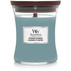 WoodWick Evergreen Evergreen Cashmere mittelgroße Kerze 1×275 g, Duftkerze WoodWick Evergreen Evergreen Cashmere mittelgroße Kerze 1×275 g, Duftkerze