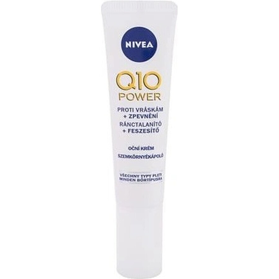 NIVEA Firming Eye Cream Q10 POWER 1×15 ml, crème anti-rides pour les yeux