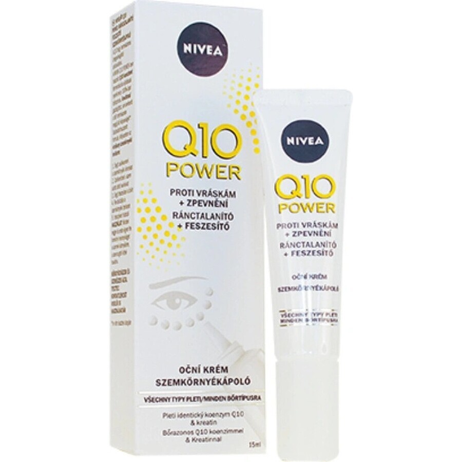 NIVEA Firming Eye Cream Q10 POWER 1×15 ml, crème anti-rides pour les yeux