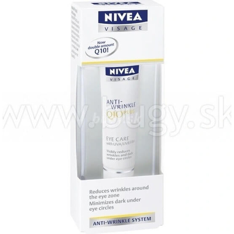 NIVEA Firming Eye Cream Q10 POWER 1×15 ml, crème anti-rides pour les yeux