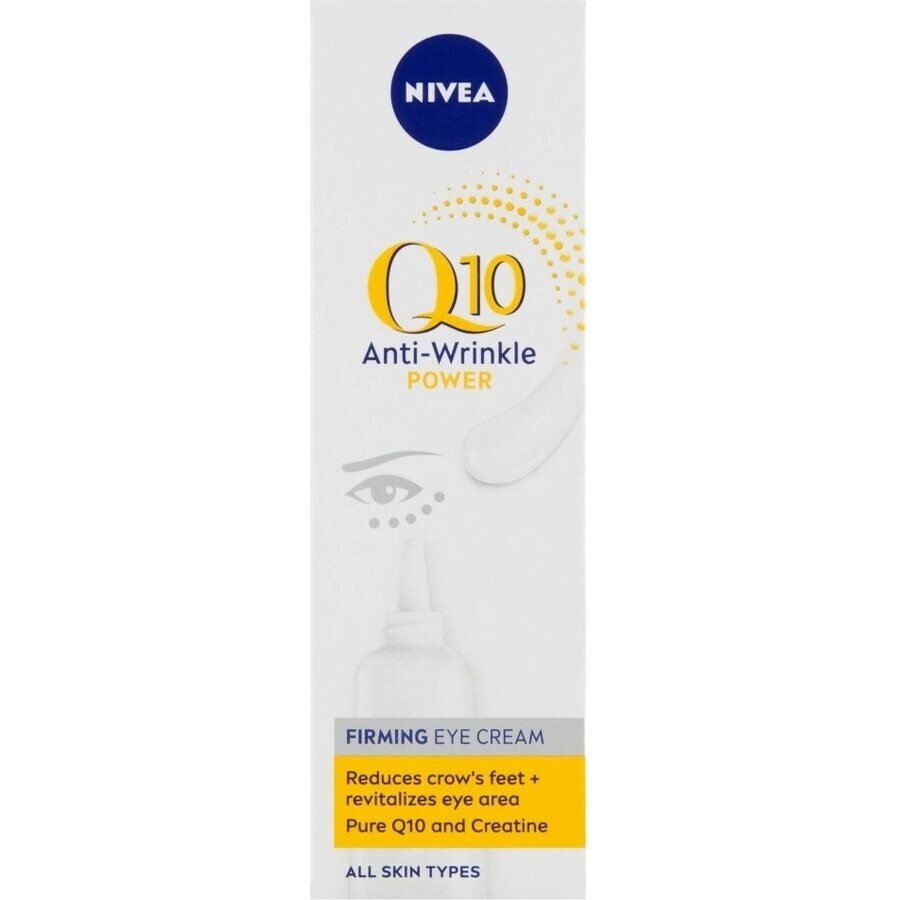 NIVEA Firming Eye Cream Q10 POWER 1×15 ml, crème anti-rides pour les yeux