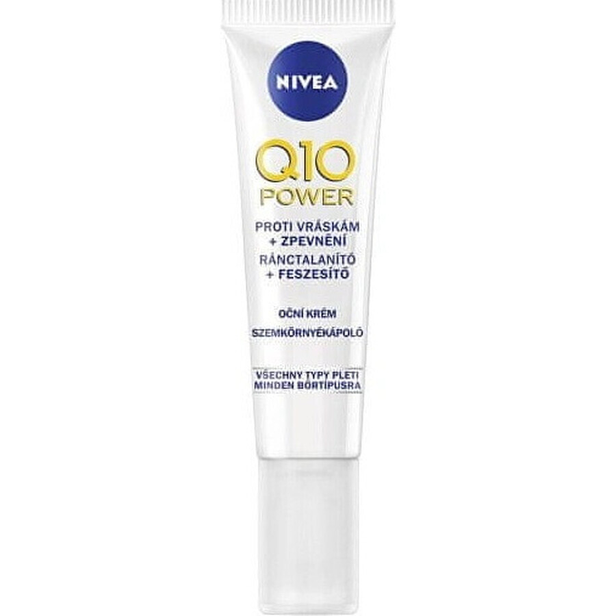 NIVEA Firming Eye Cream Q10 POWER 1×15 ml, crème anti-rides pour les yeux