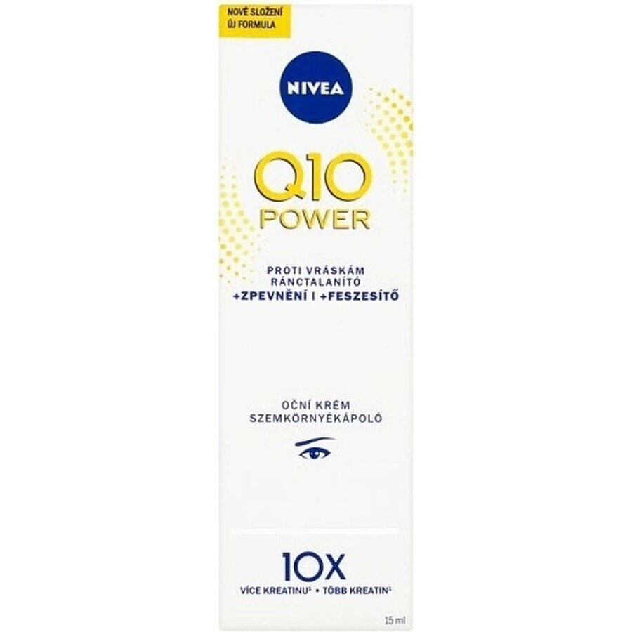 NIVEA Firming Eye Cream Q10 POWER 1×15 ml, crème anti-rides pour les yeux