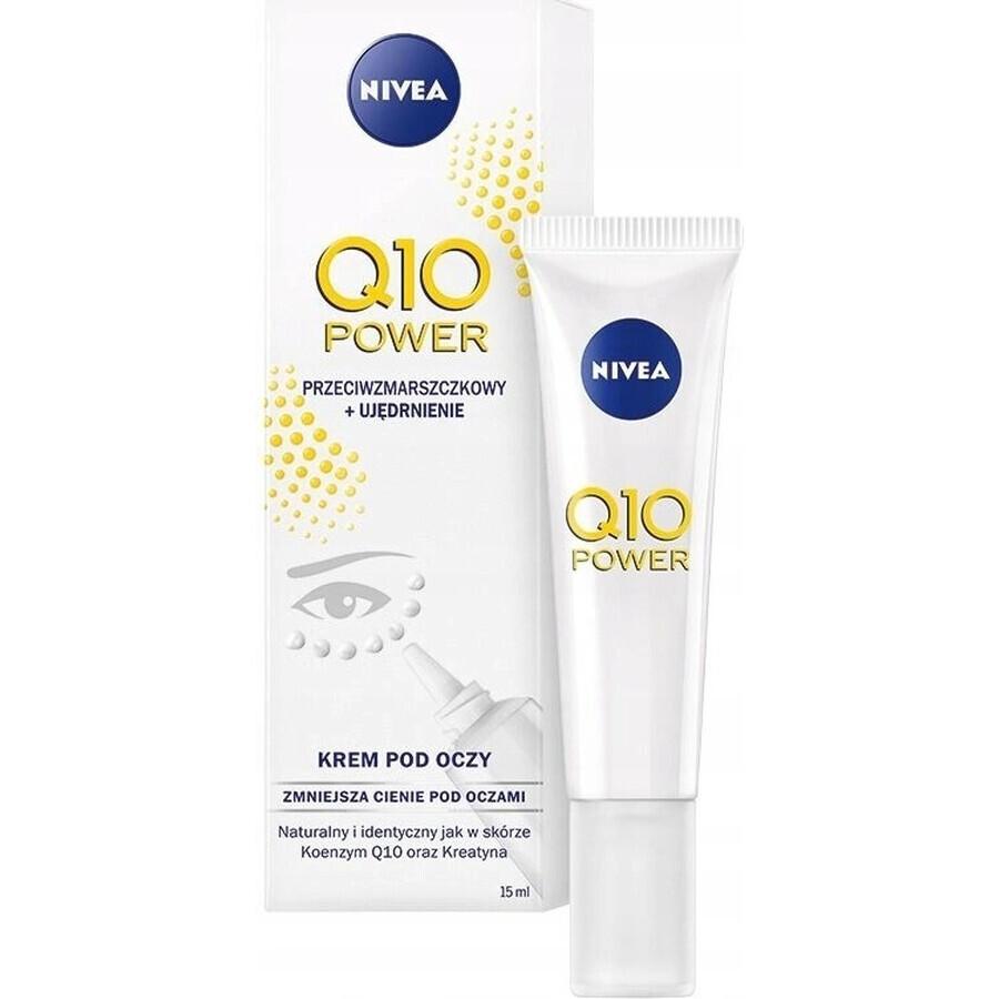 NIVEA Firming Eye Cream Q10 POWER 1×15 ml, crème anti-rides pour les yeux