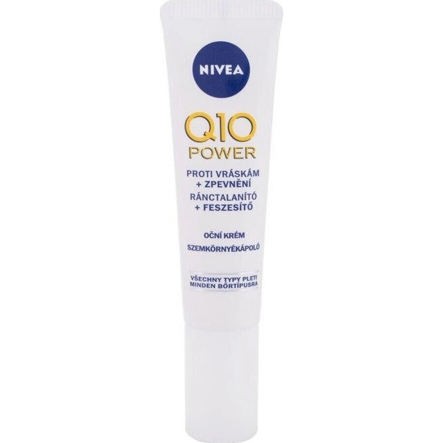 NIVEA Firming Eye Cream Q10 POWER 1×15 ml, crème anti-rides pour les yeux