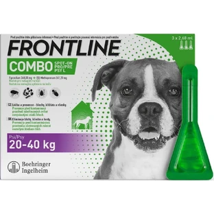 FRONTLINE COMBO spot-on for DOG L 3 x 2.68 ml 3x2.68 ml 3x2.68 ml, solution for dogs