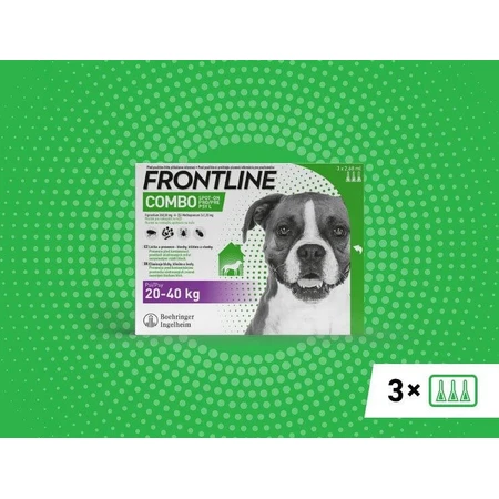 FRONTLINE COMBO spot-on for DOG L 3 x 2.68 ml 3x2.68 ml 3x2.68 ml, solution for dogs