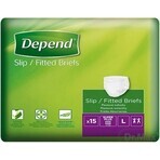 DEPEND Briefs SUPER PLUS L 1×15 Stück, atmungsaktive Windeln DEPEND Briefs SUPER PLUS L 1×15 Stück, atmungsaktive Windeln