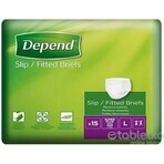 DEPEND Briefs SUPER PLUS L 1×15 Stück, atmungsaktive Windeln DEPEND Briefs SUPER PLUS L 1×15 Stück, atmungsaktive Windeln