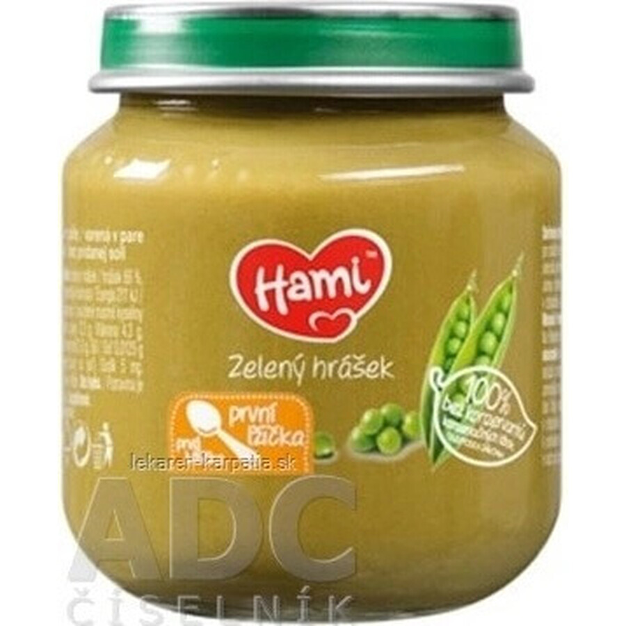 Hami Vegetable Snack Green Peas 1×125 g, baby food (from the end of the 4th month)