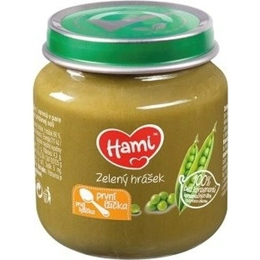Hami Vegetable Snack Green Peas 1×125 g, baby food (from the end of the 4th month)