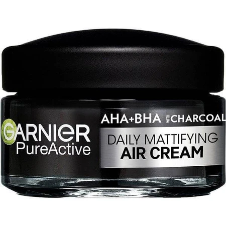 Garnier Pure Active AHA + BHA light day cream 3in1 day cream with activated charcoal 1×50 ml, day cream
