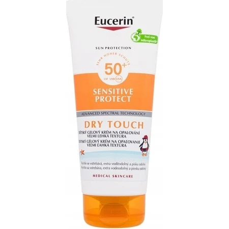 Eucerin SUN SENSITIVE PROTECT Niños Gel Crema SENSITIVE PROTECT FPS 50+, 200 ml 1×200 ml, gel crema