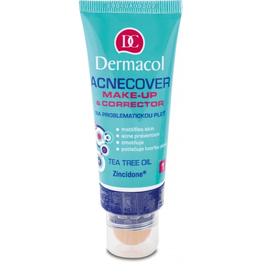 Dermacol Acnecover maquillaje nº 1 1×30 ml, maquillaje para pieles con problemas