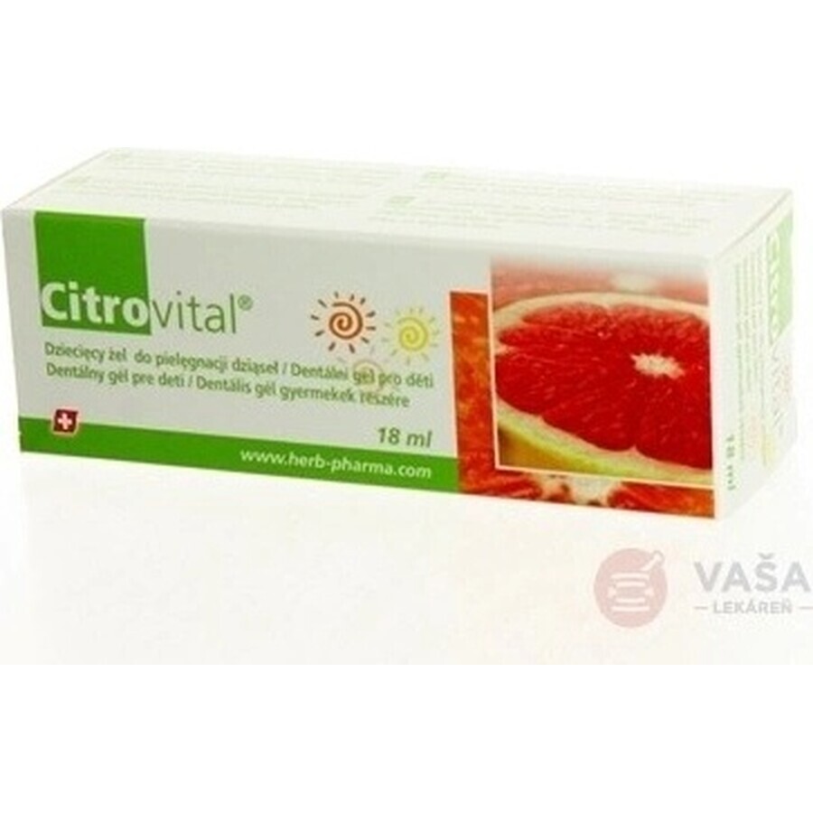 Citrovital Gel per denti per bambini 1×18 ml, gel per denti per bambini