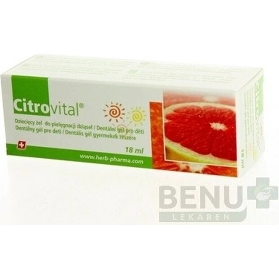 Citrovital Gel per denti per bambini 1×18 ml, gel per denti per bambini