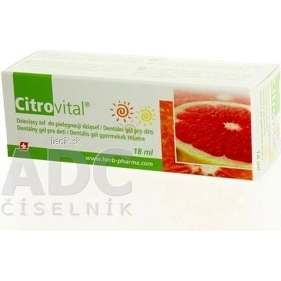 Citrovital Gel per denti per bambini 1×18 ml, gel per denti per bambini