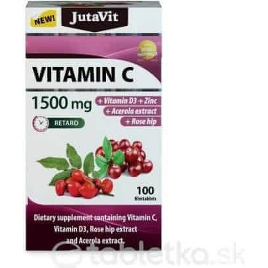 JutaVit Vitamin C 1500 mg 1×100 tbl, Nahrungsergänzungsmittel