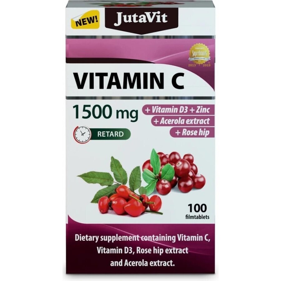 JutaVit Vitamin C 1500 mg 1×100 tbl, Nahrungsergänzungsmittel