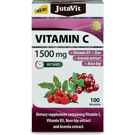 JutaVit Vitamine C 1500 mg 1×100 tbl, voedingssupplement