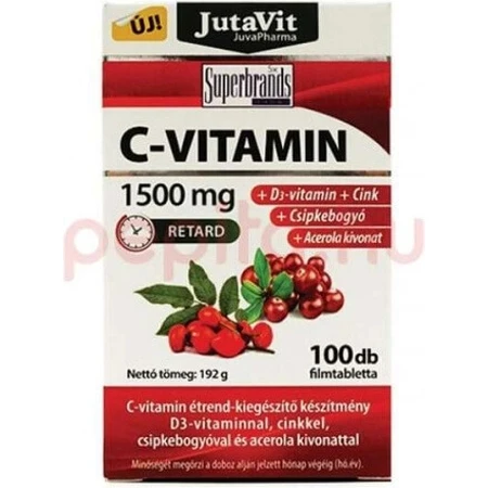 JutaVit Vitamine C 1500 mg 1×100 tbl, voedingssupplement