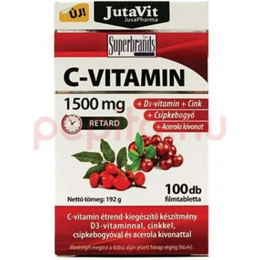 JutaVit Vitamin C 1500 mg 1×100 tbl, Nahrungsergänzungsmittel