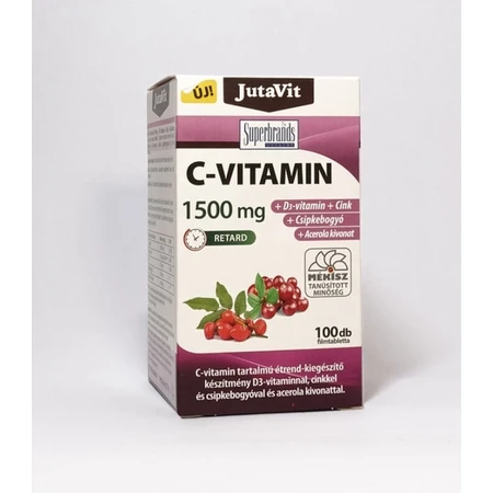 JutaVit Vitamine C 1500 mg 1×100 tbl, voedingssupplement