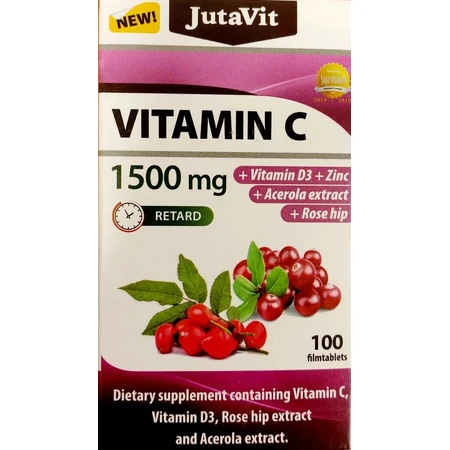 JutaVit Vitamine C 1500 mg 1×100 tbl, voedingssupplement